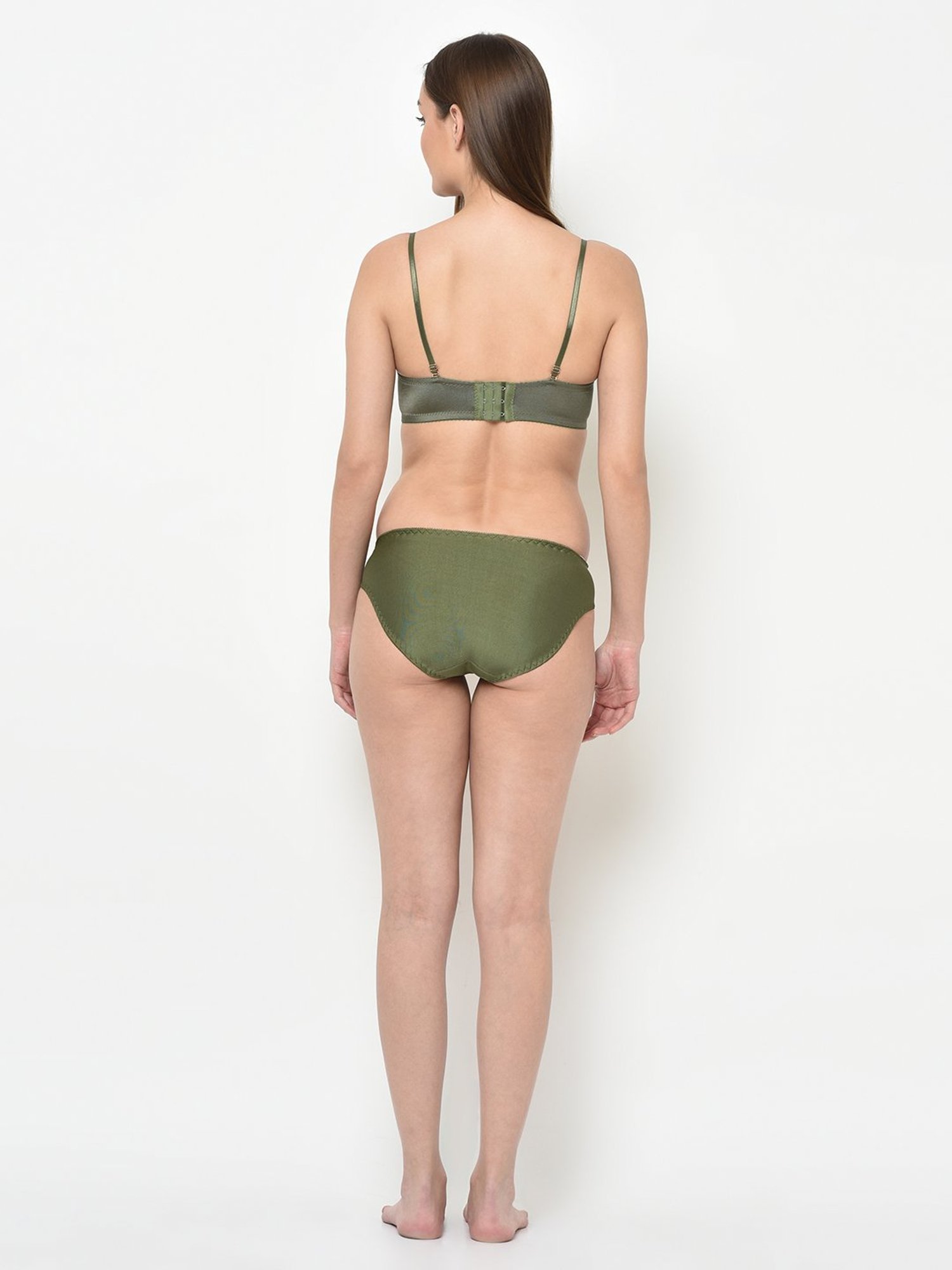 Da Intimo Olive Bra With Bikini Panty