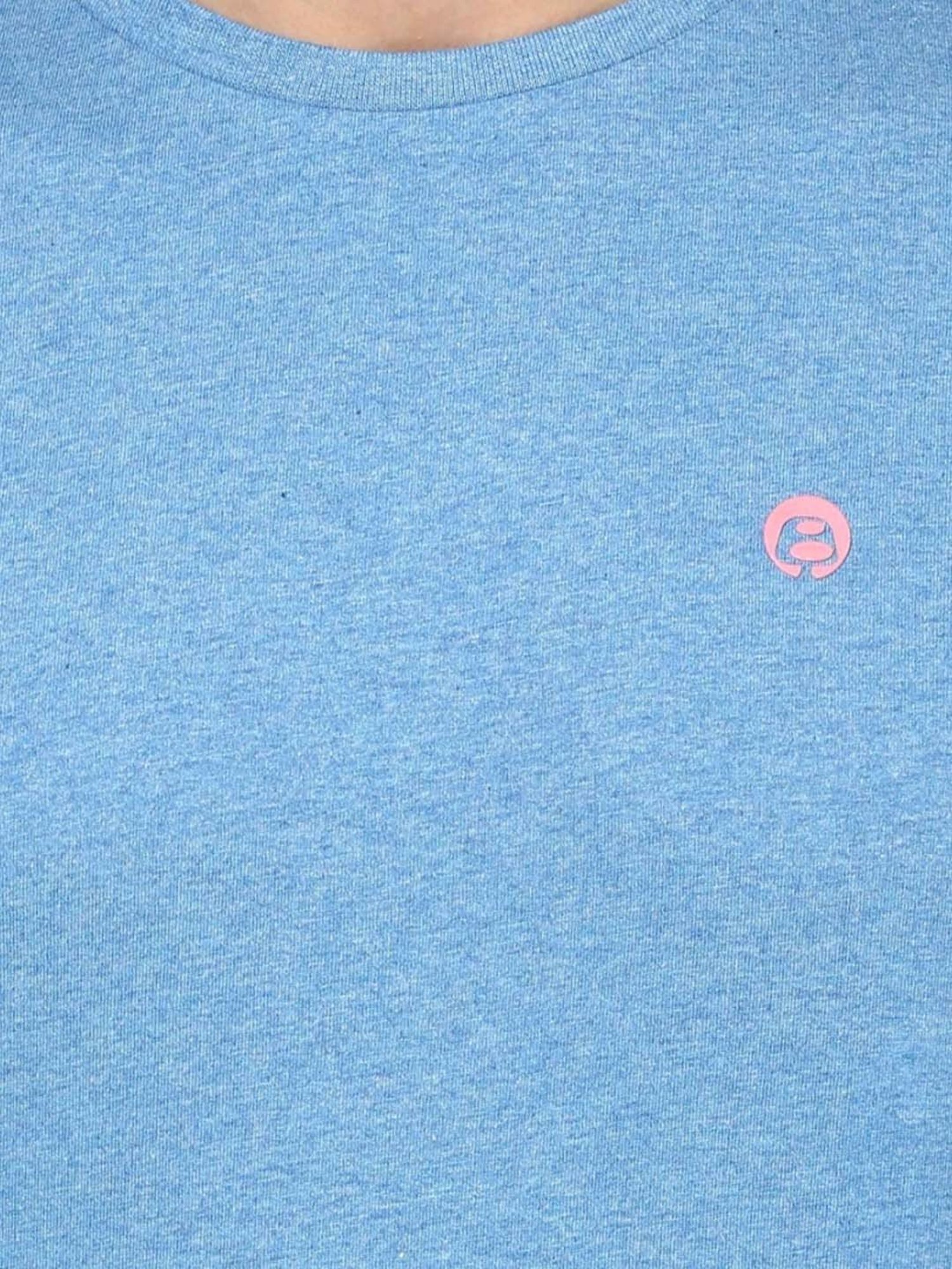 BOSSINI Blue Cotton Regular Fit T-Shirt