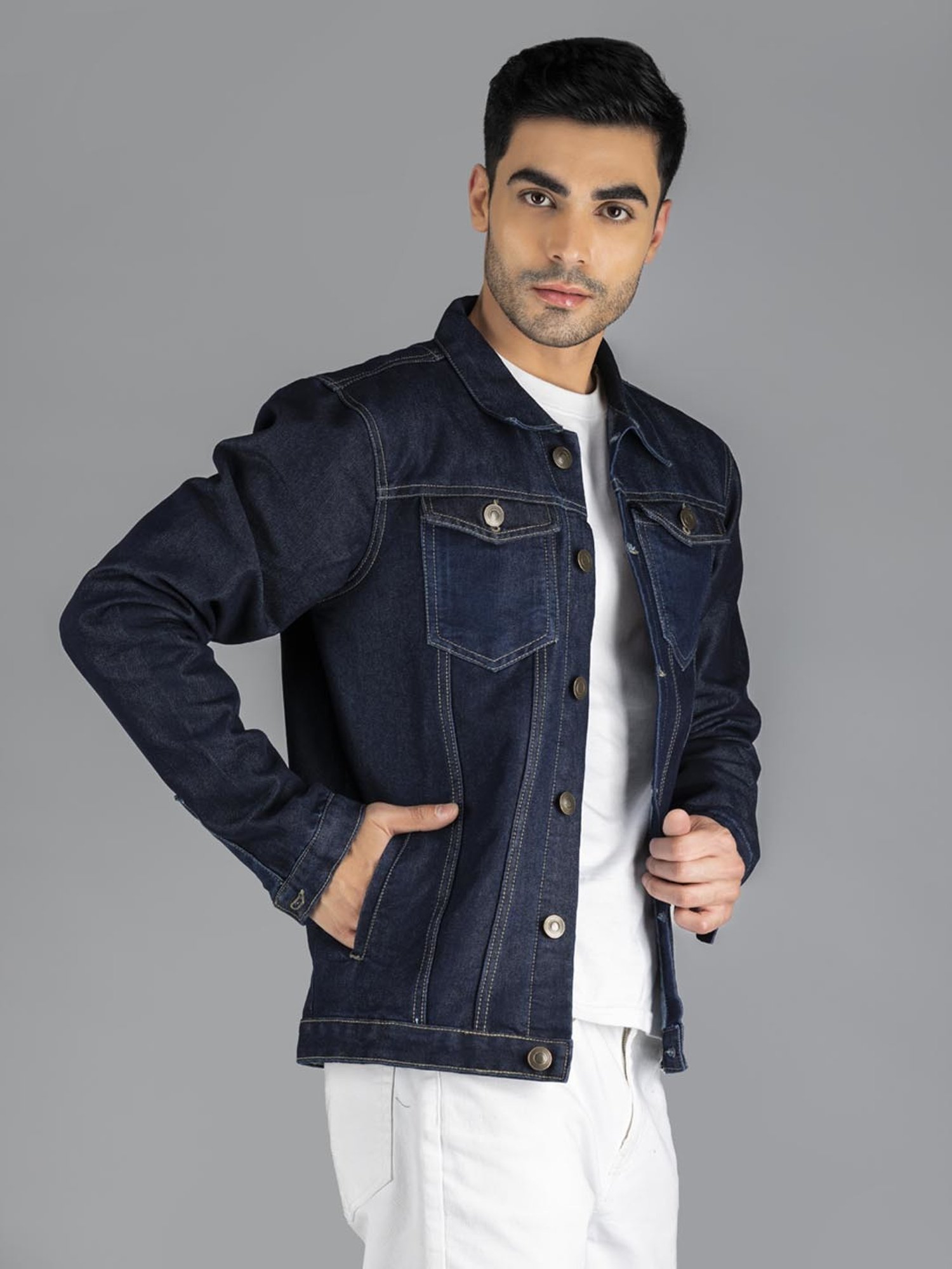 Dennis Lingo Midnight Blue Regular Fit Denim Jacket