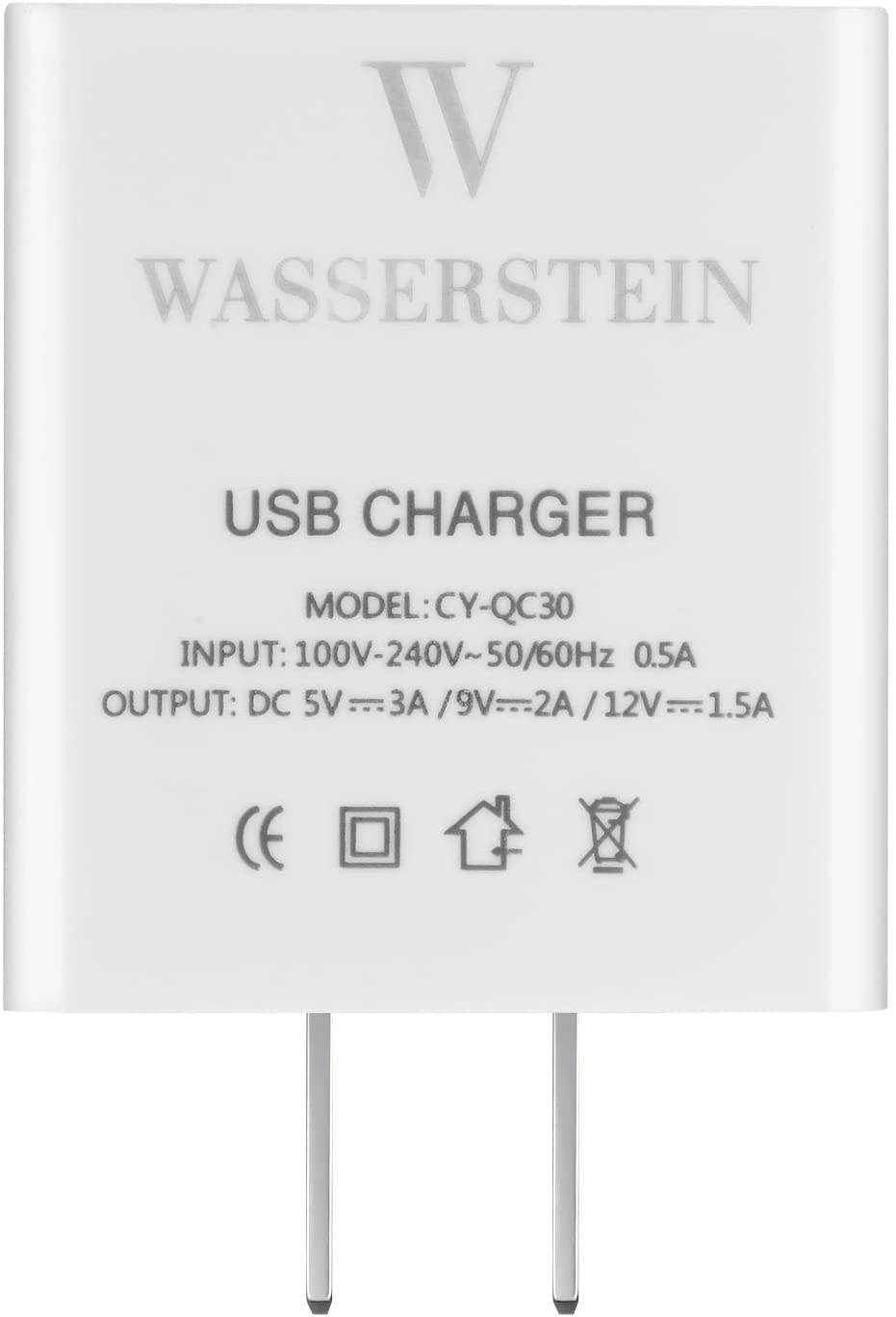 Wasserstein Weatherproof 20ft/6m Charging Cable Compatible with eufyCam E Wireless Security Camera - Continuously Charge Your eufyCam E (White)