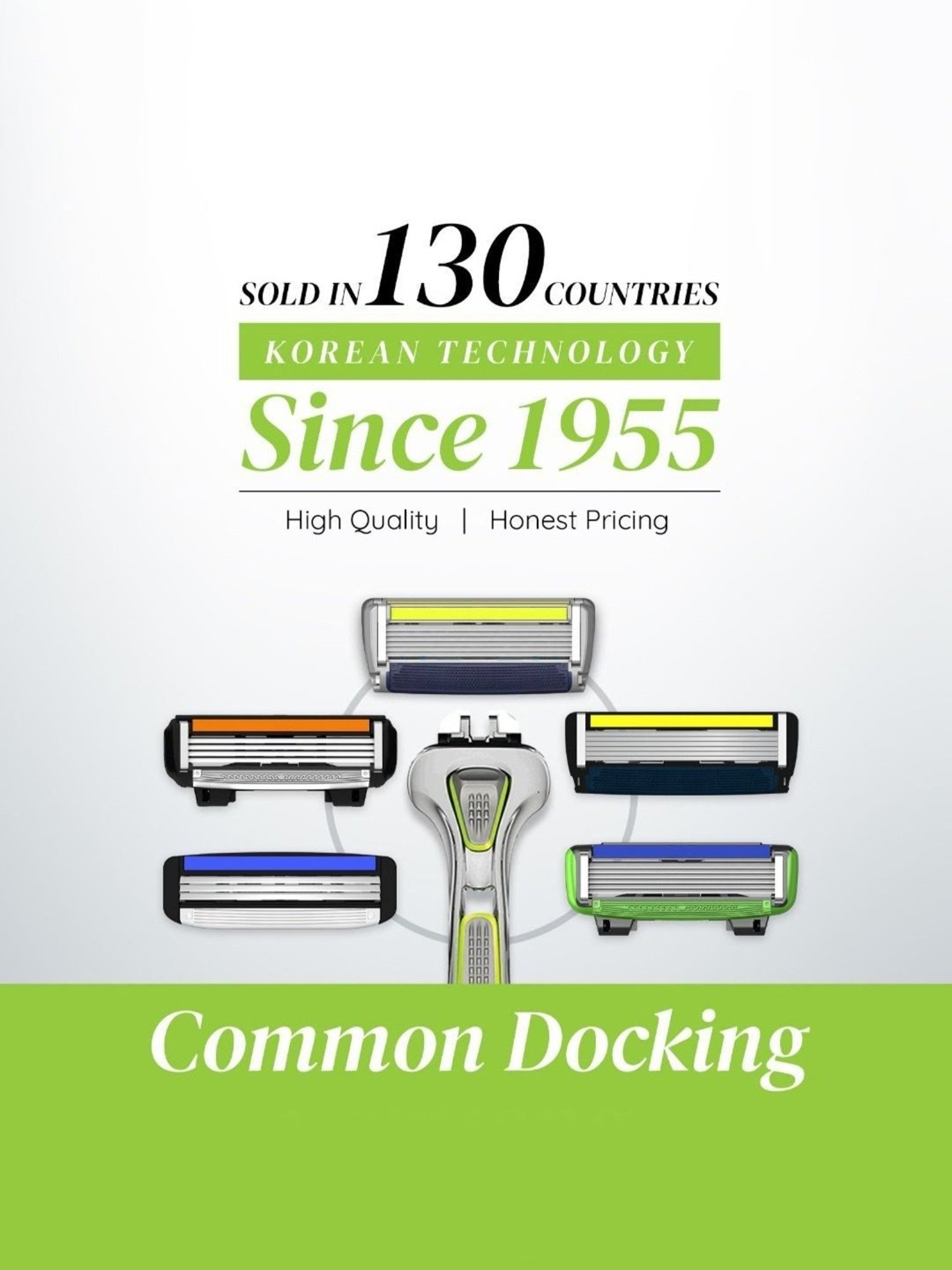 LetsShave Pro 6 Plus Shaving Blades - Pack of 4 (Multicolor)