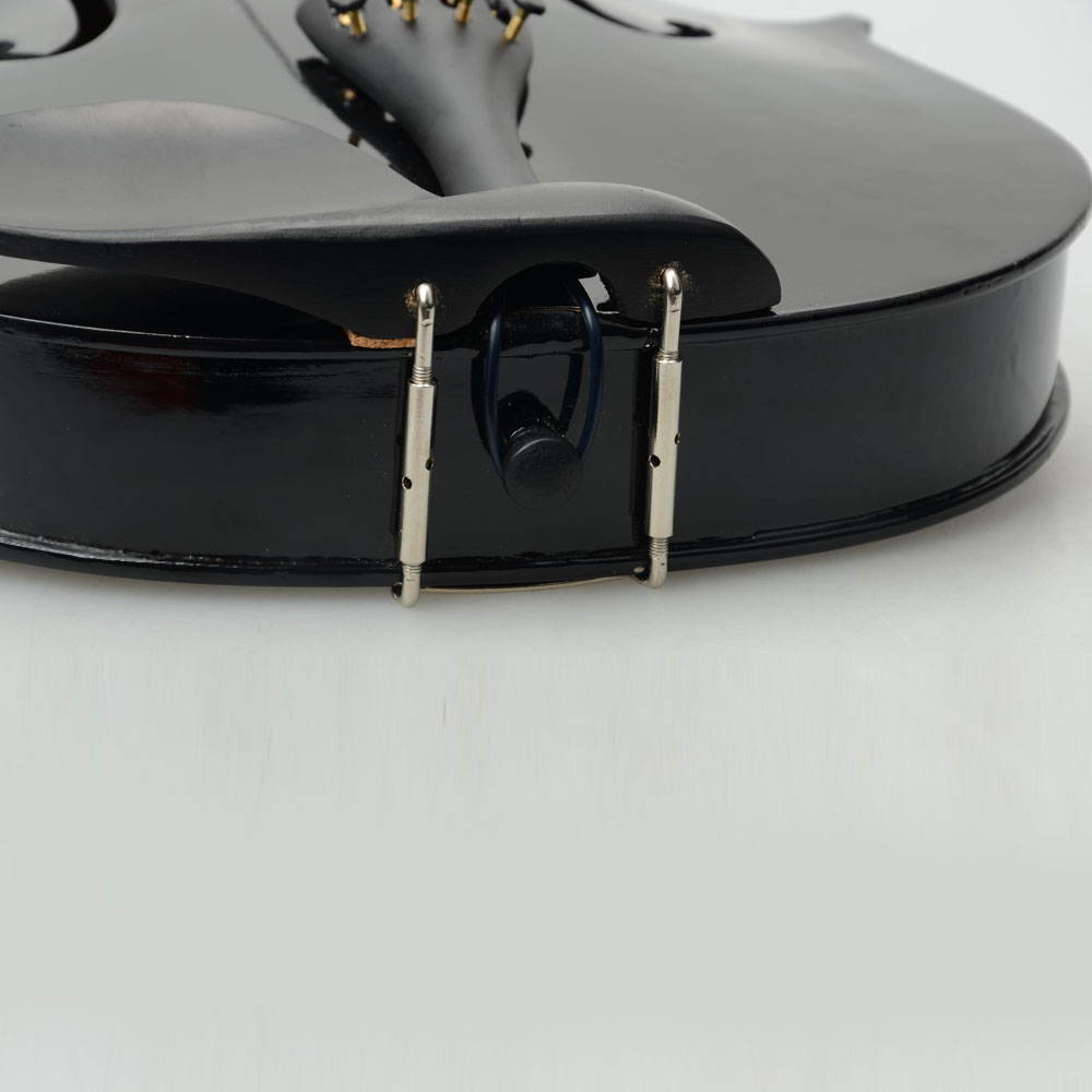 15" Inch Acoustic Basswood Viola w/ Case + Rosin + Bow Black for Adults