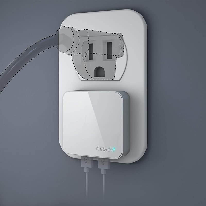 4.8A 24W Thin Flat Dual USB Wall Charger with Smart IC Technology, Portable Travel Adapter for iPad Pro, iPhone 11/ Pro/Max/XS/Max/XR/X, Pixel, Galaxy and More