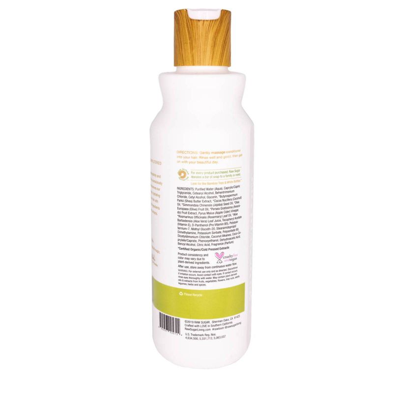 Raw Sugar Conditioner Truly Unruly Avocado + Apple Cider Vinegar + Rosemary Oil - 18 fl oz
