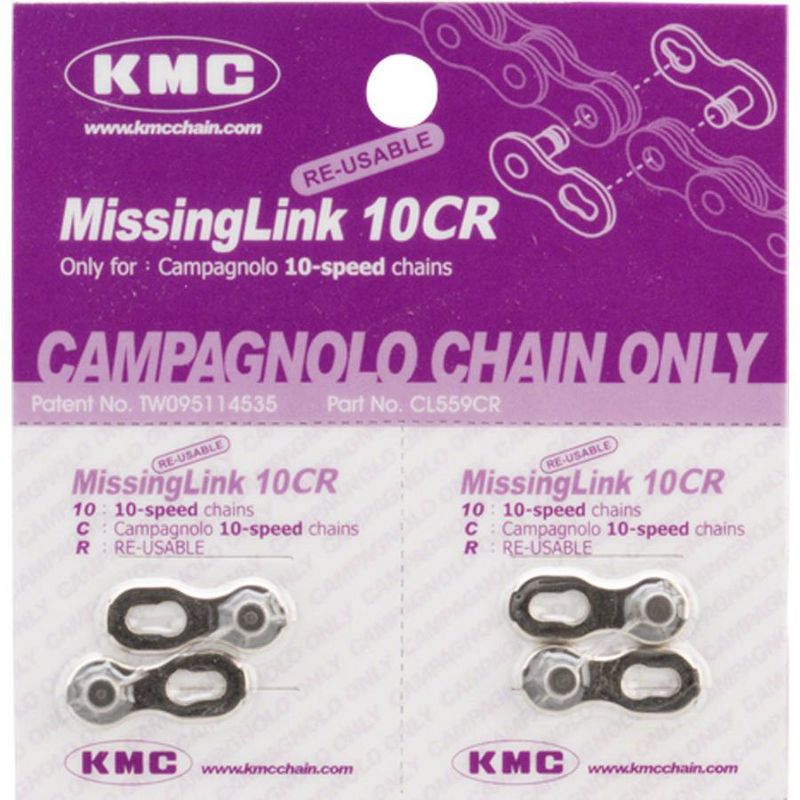 KMC MissingLink 10CR: for Campagnolo 10-Speed Chains, Silver