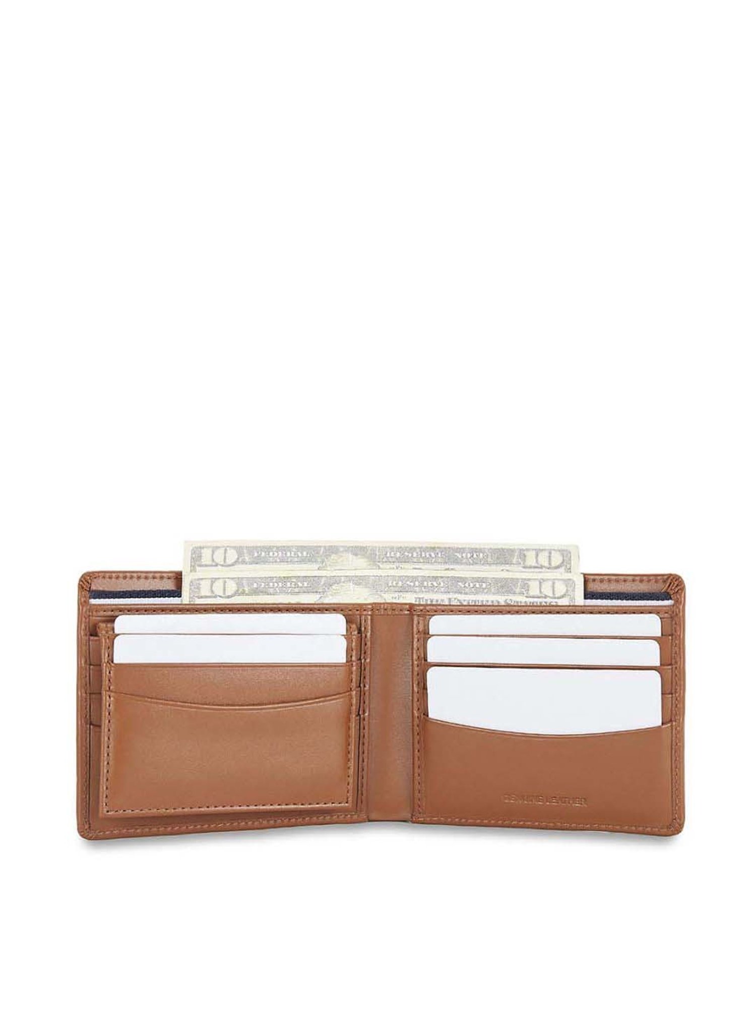 Tommy Hilfiger Horten Tan Formal Leather Bi-Fold Wallet for Men