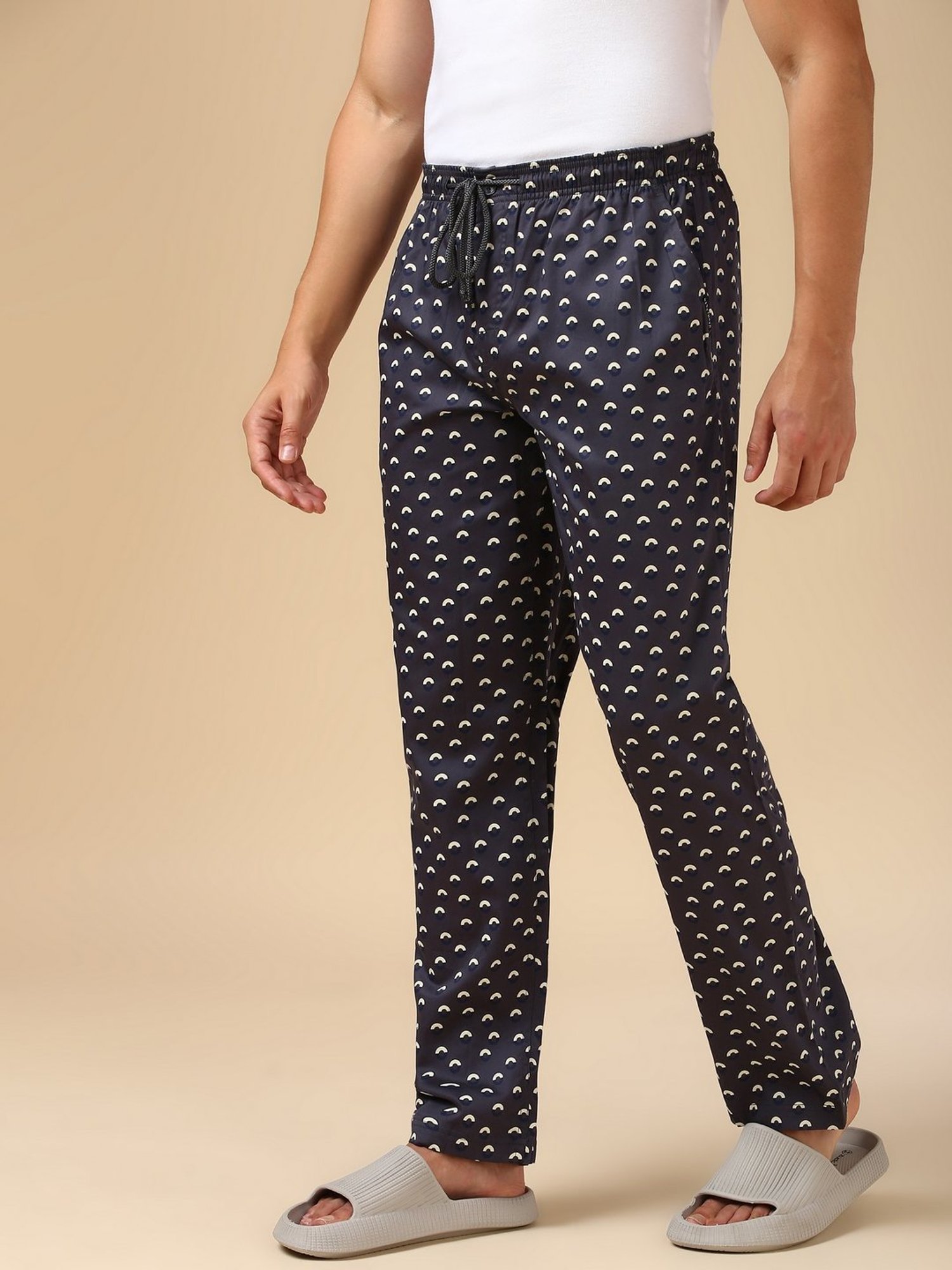 Van Heusen Grey Regular Fit Printed Thermal Bottoms