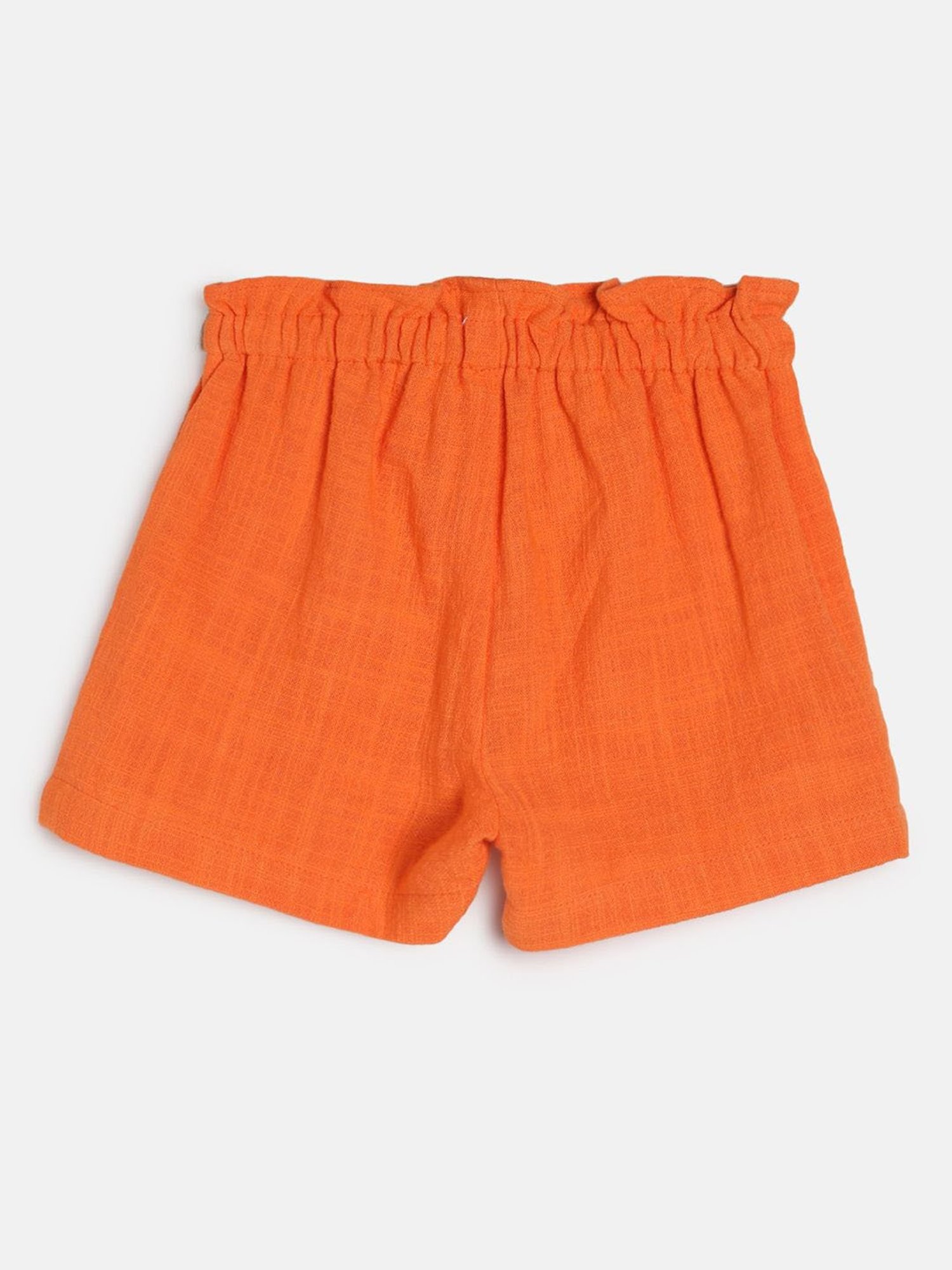 MINIKLUB Kids Orange Solid Shorts