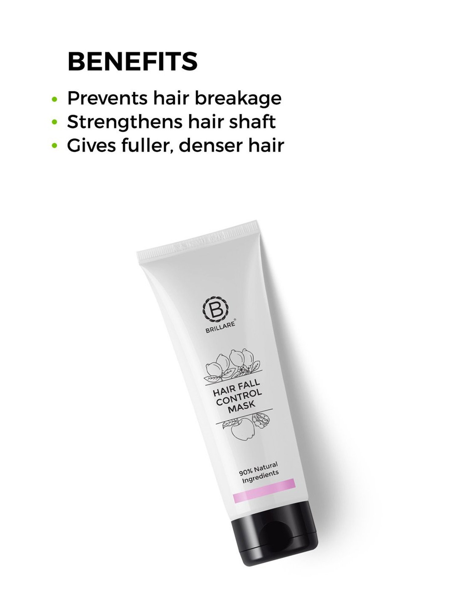 Brillare Hair Fall Control Mask To Hair Fall Reduction - 125 gm