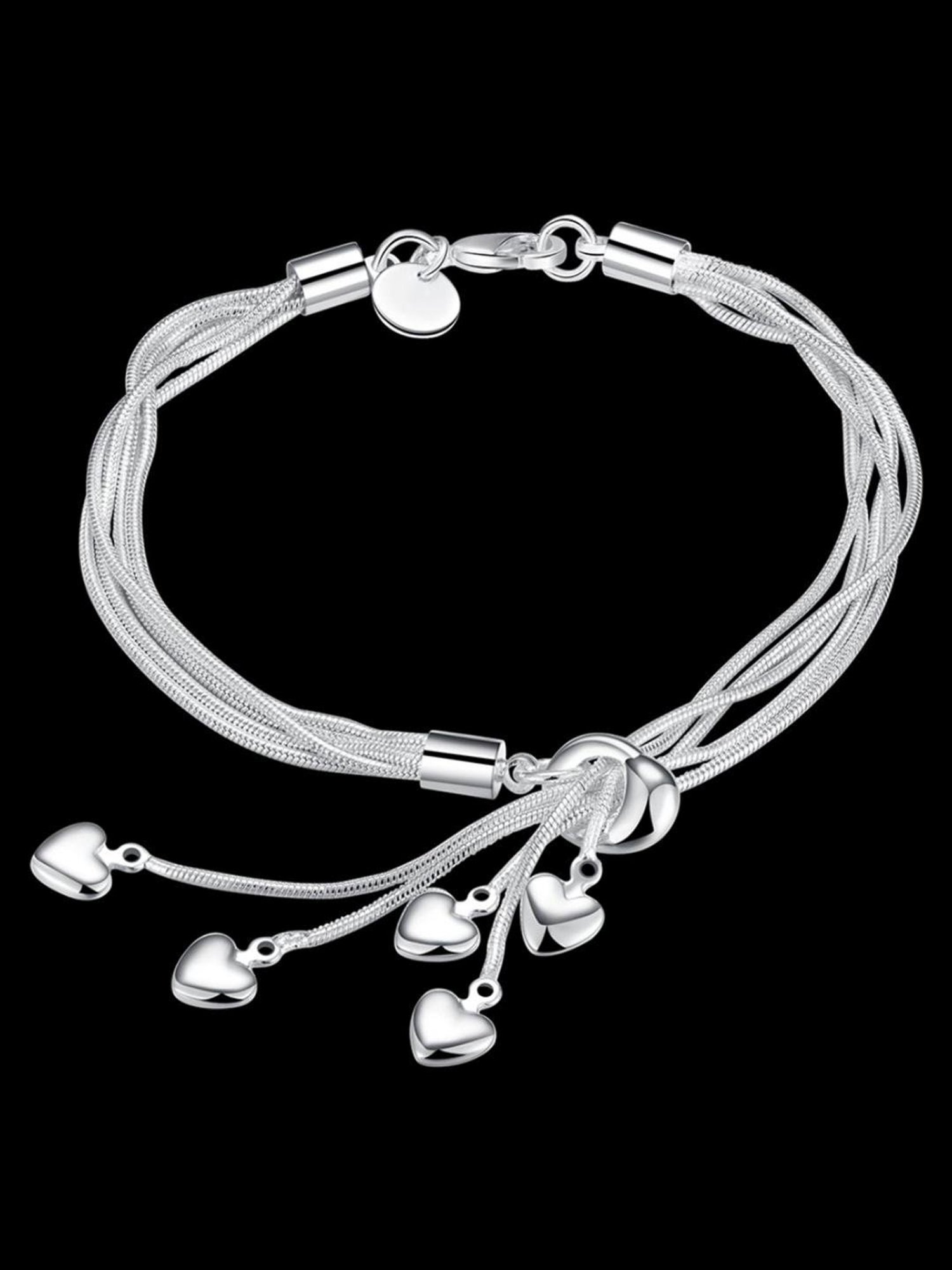 YouBella Stylish Latest Design Jewellery Silver-Plated Charms Bracelet