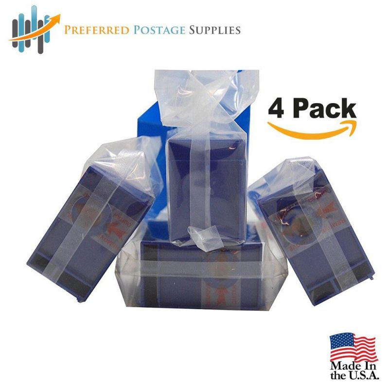 Preferred Postage Supplies Compatible 765-9 Red Ink Cartridge (4 pack) For DM300c, DM400c, DM450c, DM475c Postage Meters