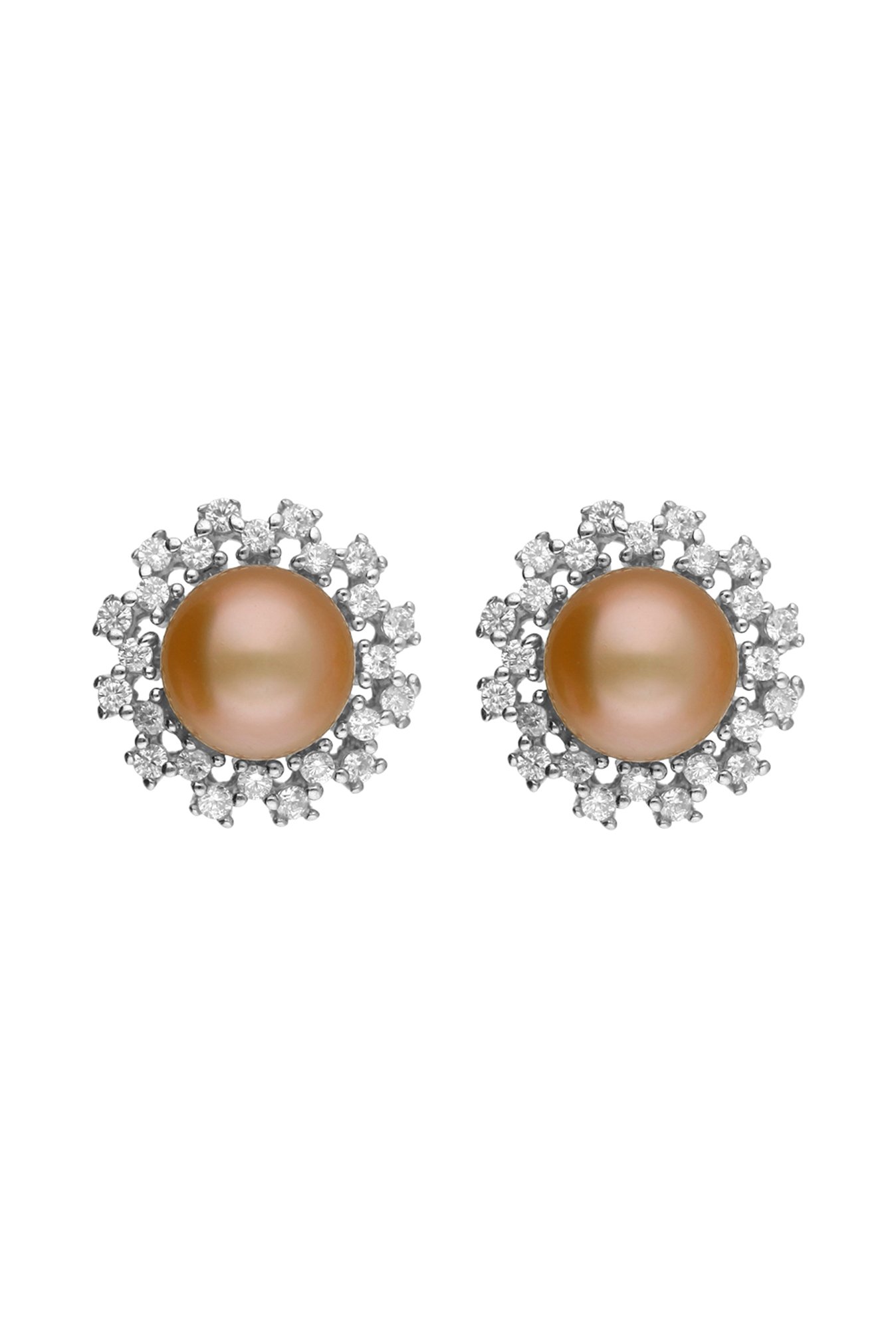 Sri Jagdamba Pearls 92.5 Sterling Silver Earrings