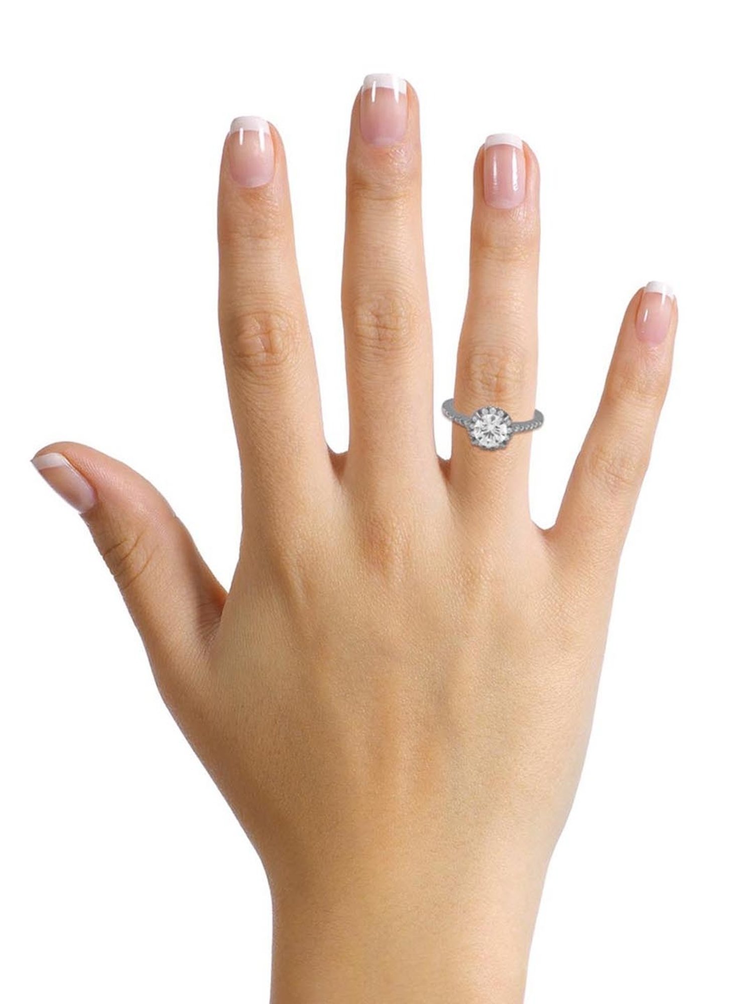 Anayra 92.5 Sterling Silver Sparkling Ring for Women