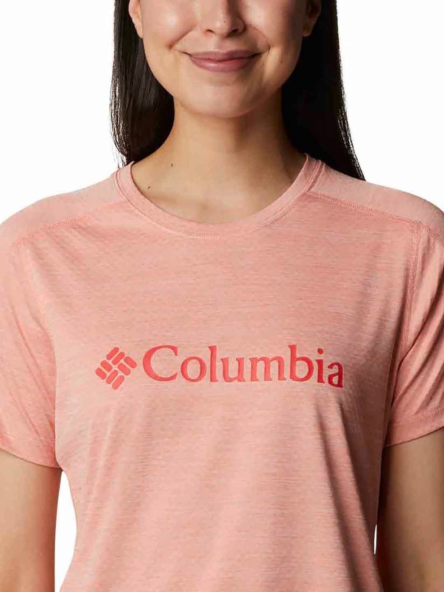 Columbia Peach Logo Printed W Zero Rules Crew T-Shirt
