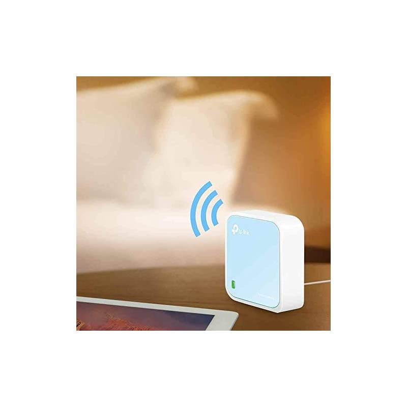 N300 Wireless Portable Nano Travel Router - WiFi Bridge/Range Extender/Access Point/Client Modes, Mobile in Pocket(TL-WR802N) (Renewed)