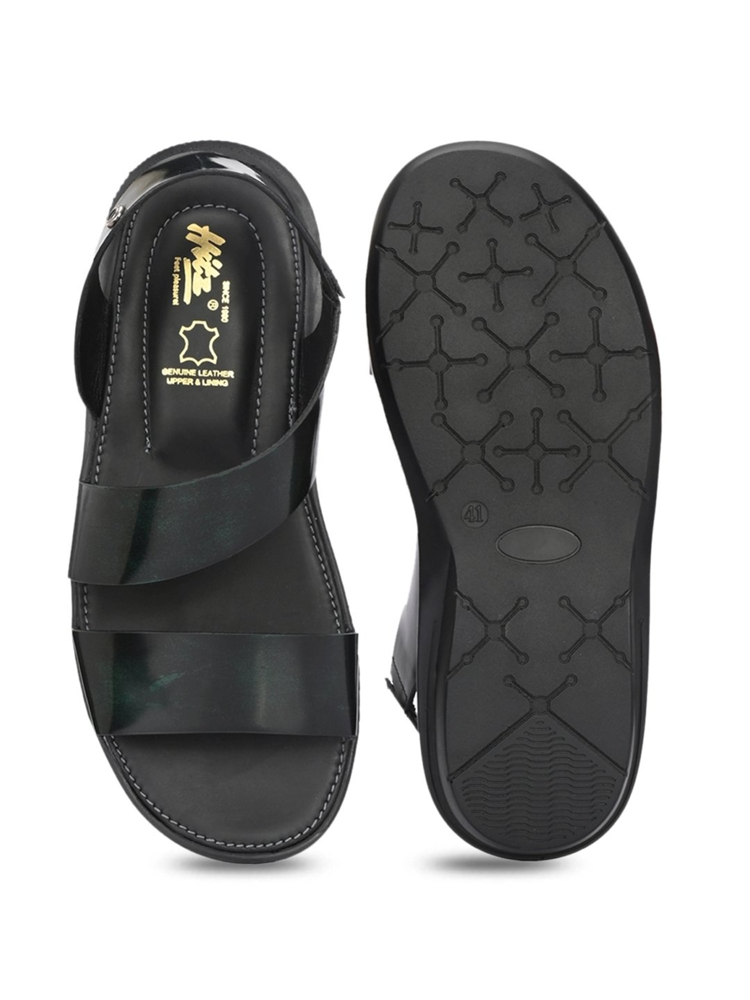 Hitz Men's Green Sling Back Sandals