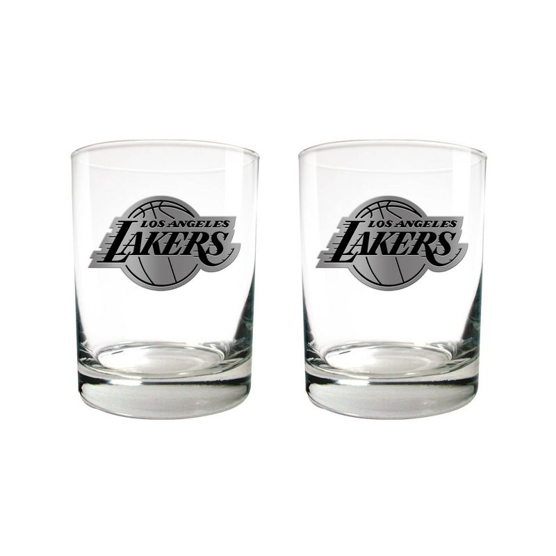 NBA Los Angeles Lakers 2pc Stealth Legacy Rock Glass Set