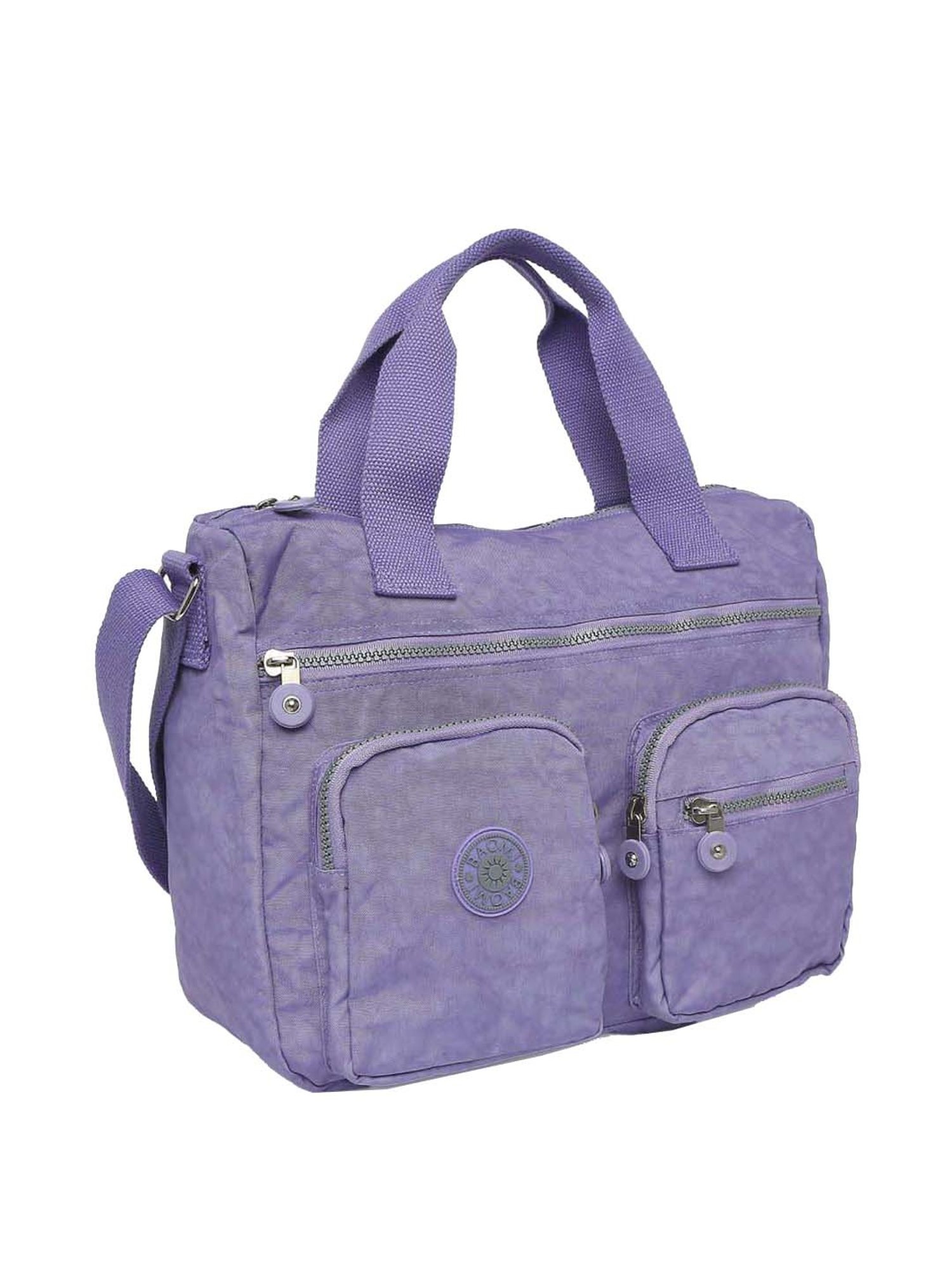 Baomi Purple Solid Medium Cross Body Bag