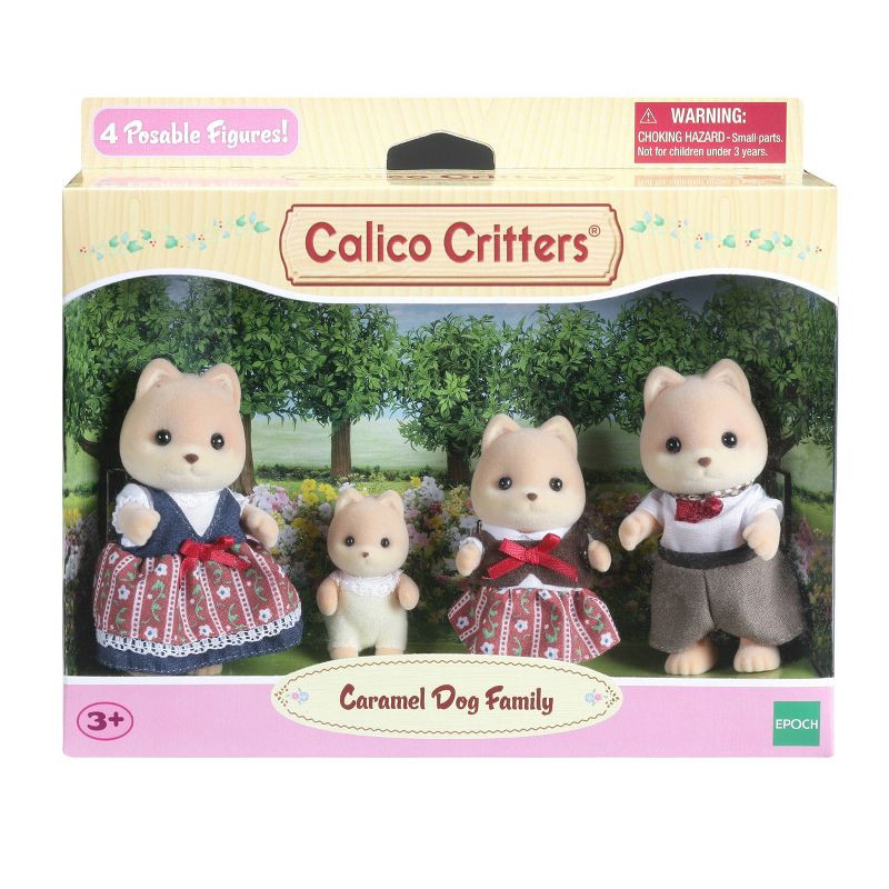 Calico Critters Caramel Dog Family