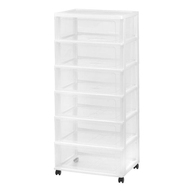 IRIS 6 Drawer Wide Chest, 1 Pack, White