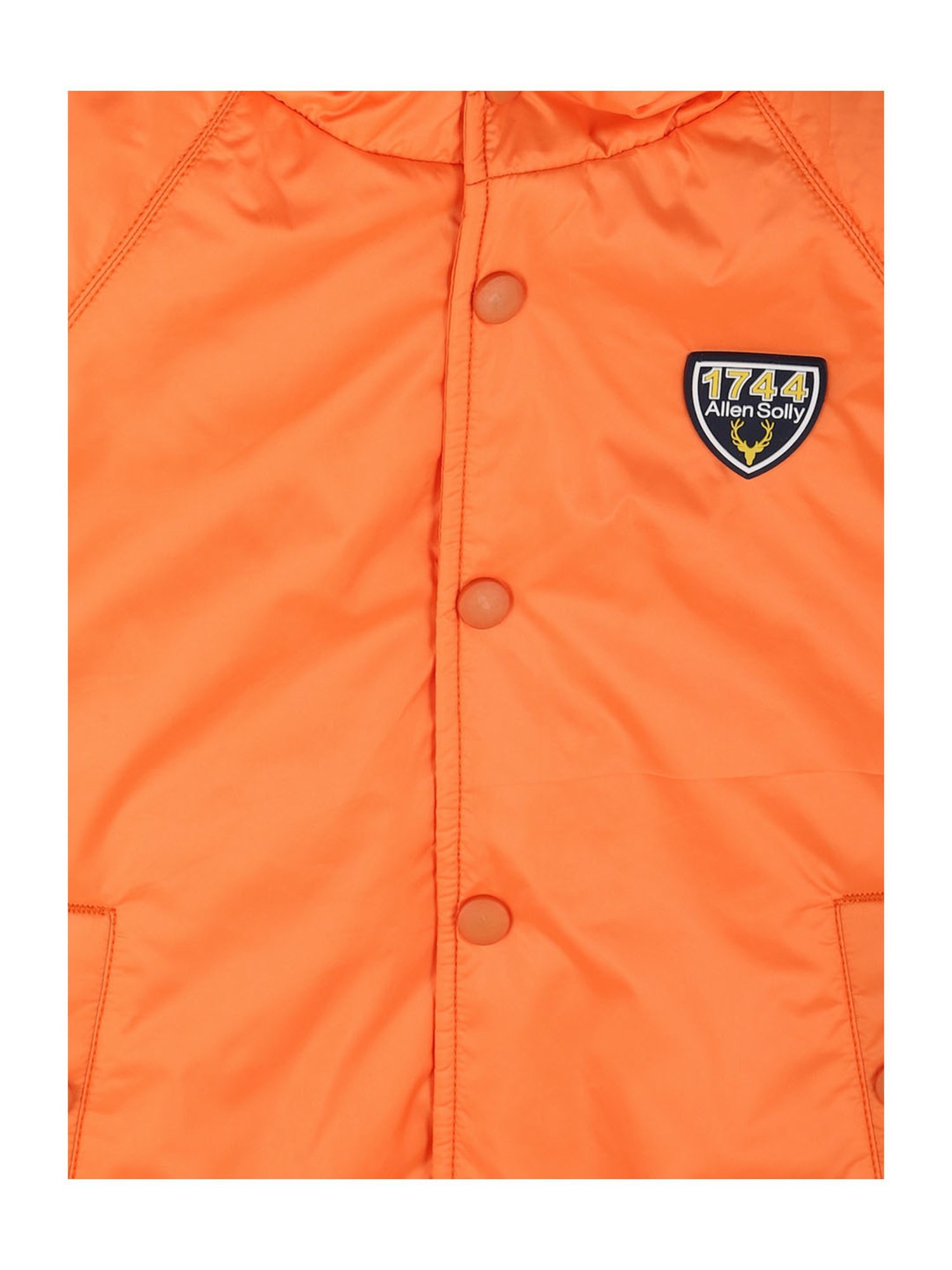 Allen Solly Kids Orange Solid Full Sleeves Jacket