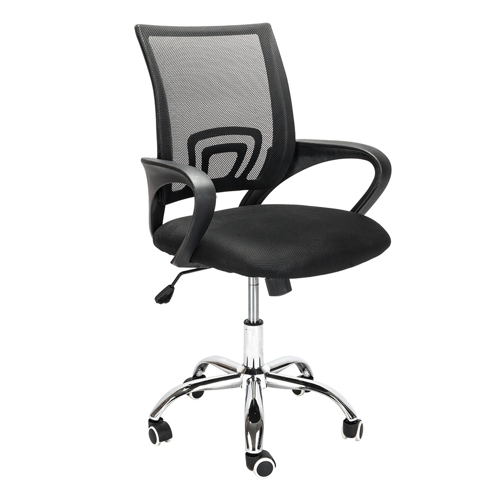 Mesh Back Gas Lift Adjustable Office Swivel Chair Black