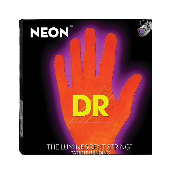 DR Neon HiDef Super Electic Guitar Strings - Orange - Medium
