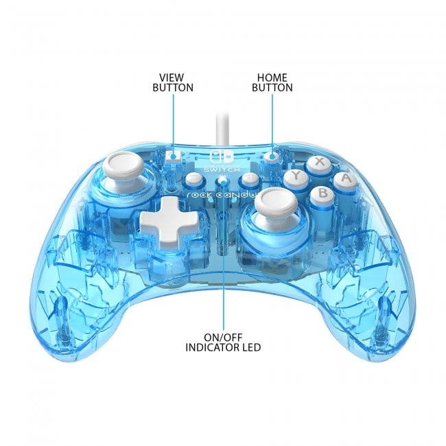 PDP 500-181-NA-PR Rock Candy Wired Controller For Nintendo Switch - Cosmoberry