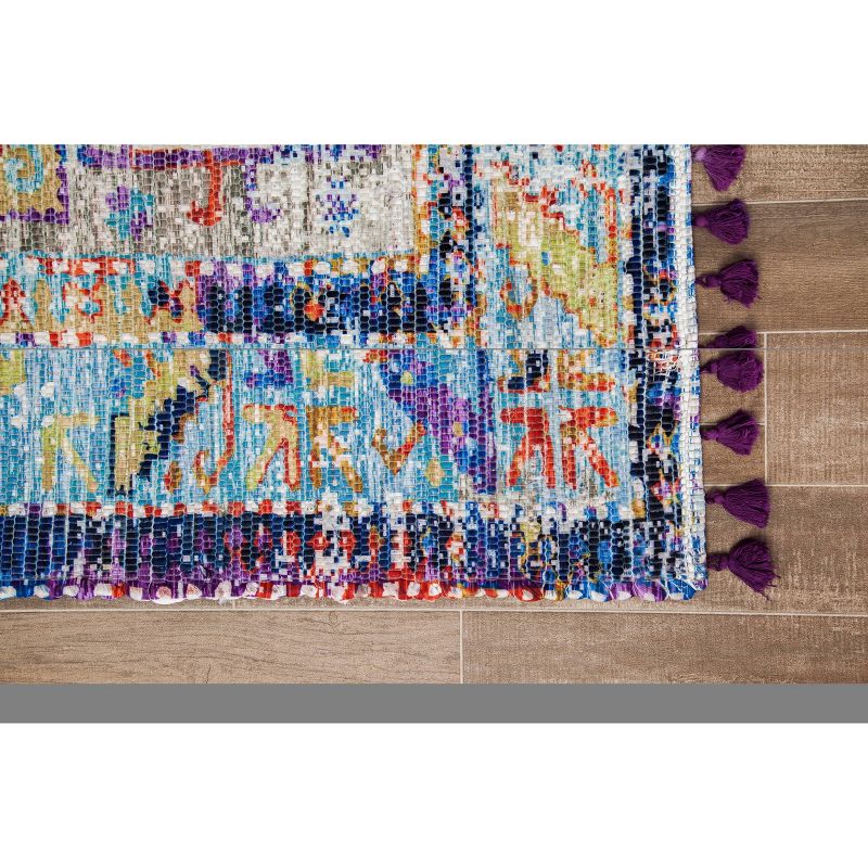 5'x7'6" Tarom Distressed Rug with Multiple Fringe - Anji Mountain