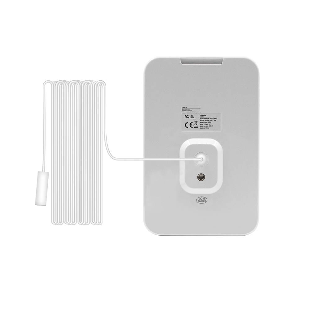 Reolink Solar Panel for Argus 2, Argus Eco, Argus Pro, Argus PT, Reolink Go, Reolink Go PT only Solar Panel - White