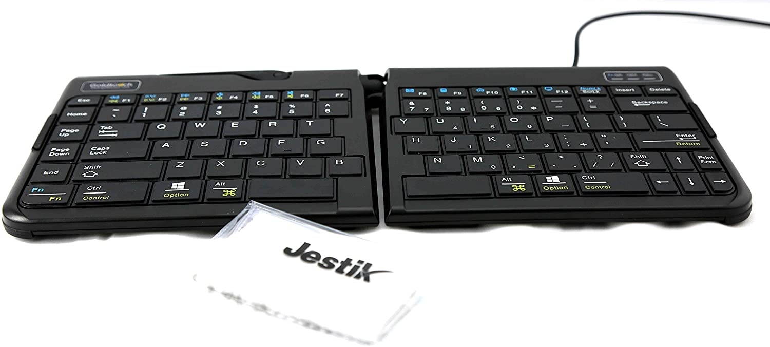 Goldtouch Go!2 Mobile Keyboard - PC & Mac GTP-0044 Plus Jestik Microfiber Cloth - Value Bundle