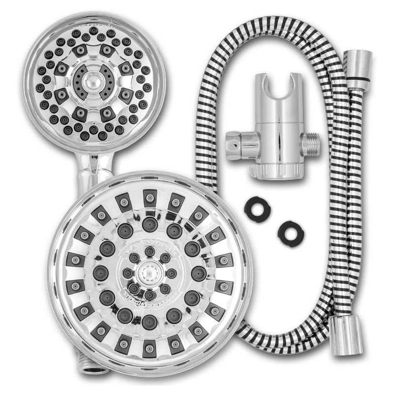 PowerPulse Combination 6+1 Dual-Mode Shower Head  Chrome - Waterpik