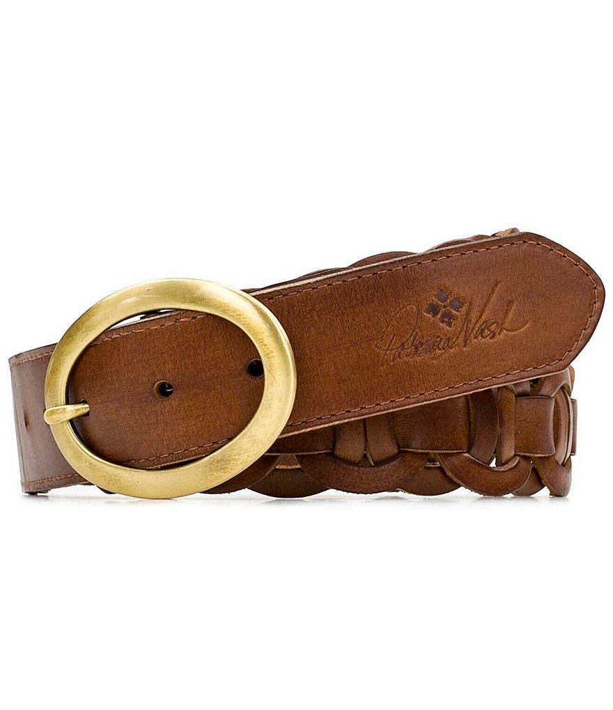 Art N Vintage Black Leather Waist Belt For Women