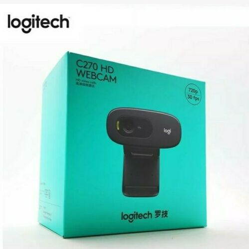 (4 Pack)New Original Logitech C270 HD Video Chat 720P Webcam Built-in Micphone Web Camera for Computer laptop PC Web Chat Camera