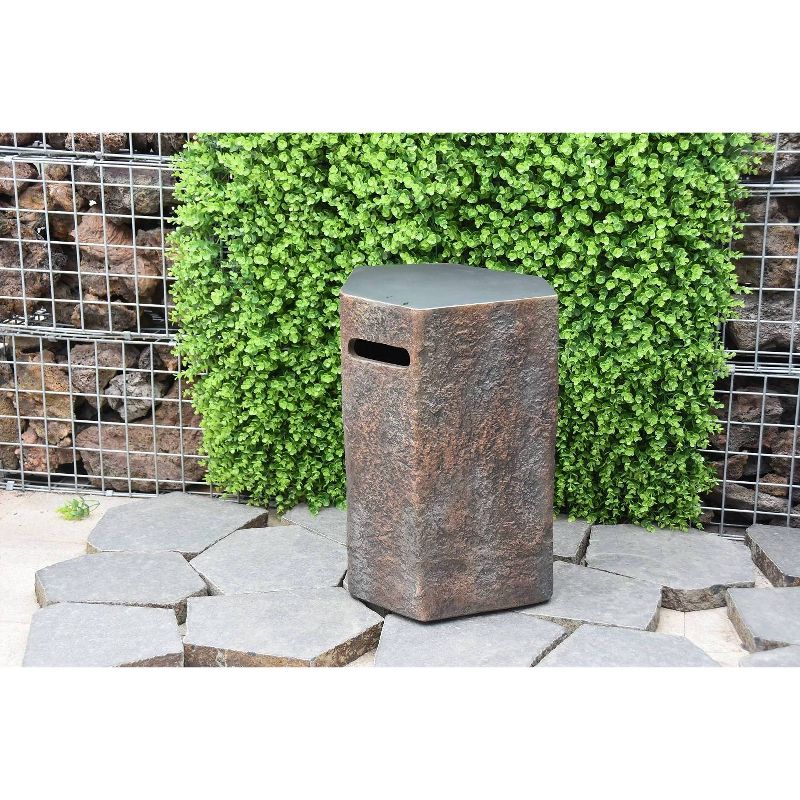 Outdoor Propane Tank Cover Hideaway Firepit Accessories Side Table - Elementi