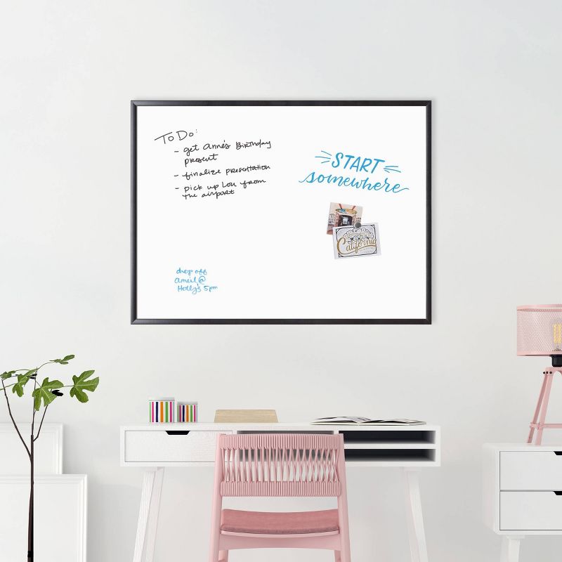 U Brands 3pc Cork Board Organization Center Abstract Terracotta/Black Frame