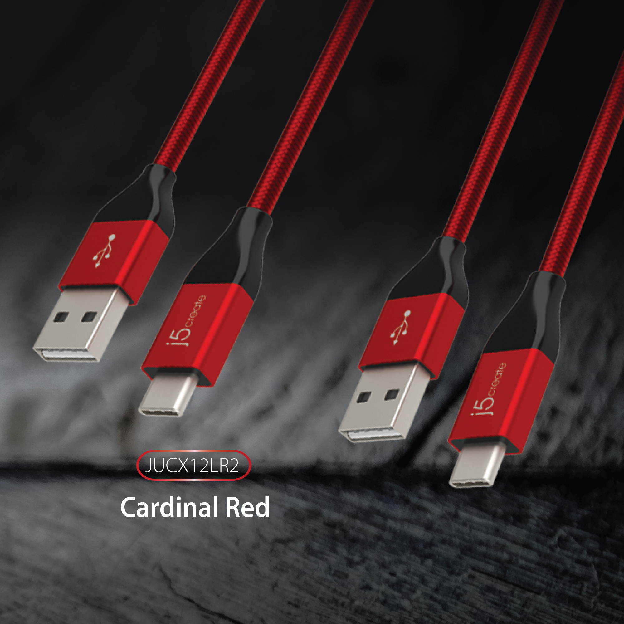 j5create USB2.0 Type-C&trade; to Type-A Cable (Pack of 2)