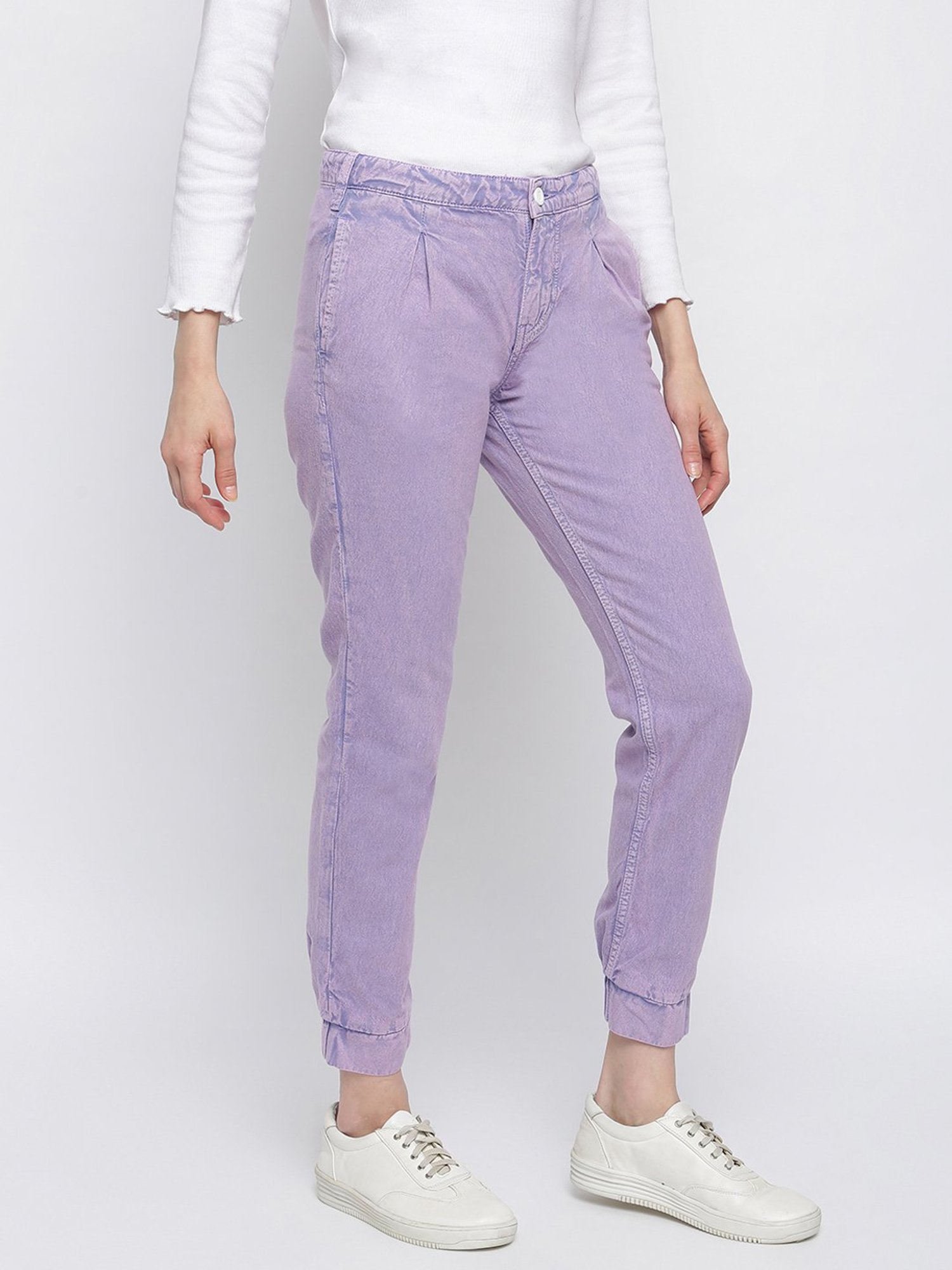 Tales & Stories Purple Regular Fit Joggers
