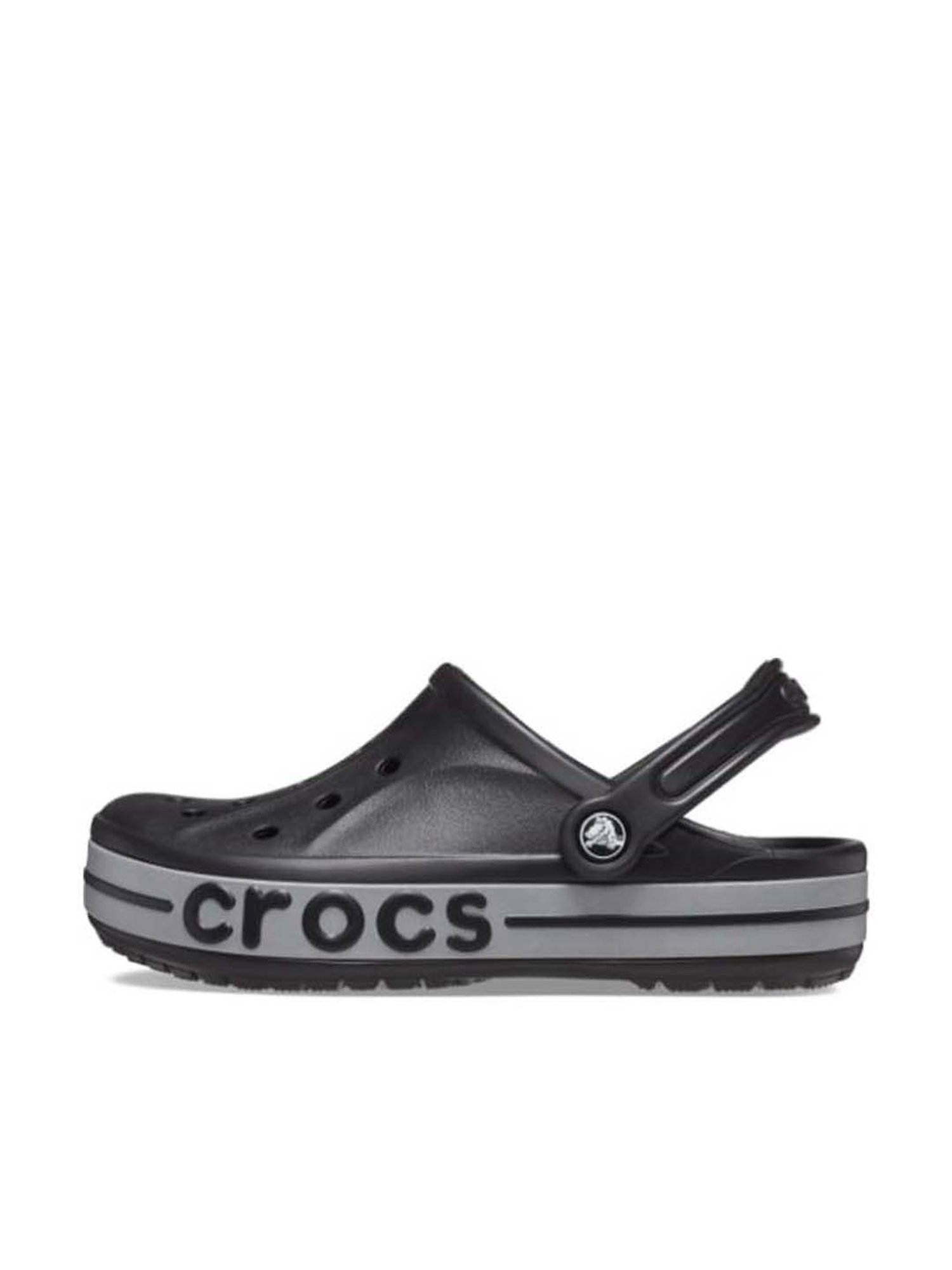 Crocs Men's Bayaband Black Back Strap Clogs