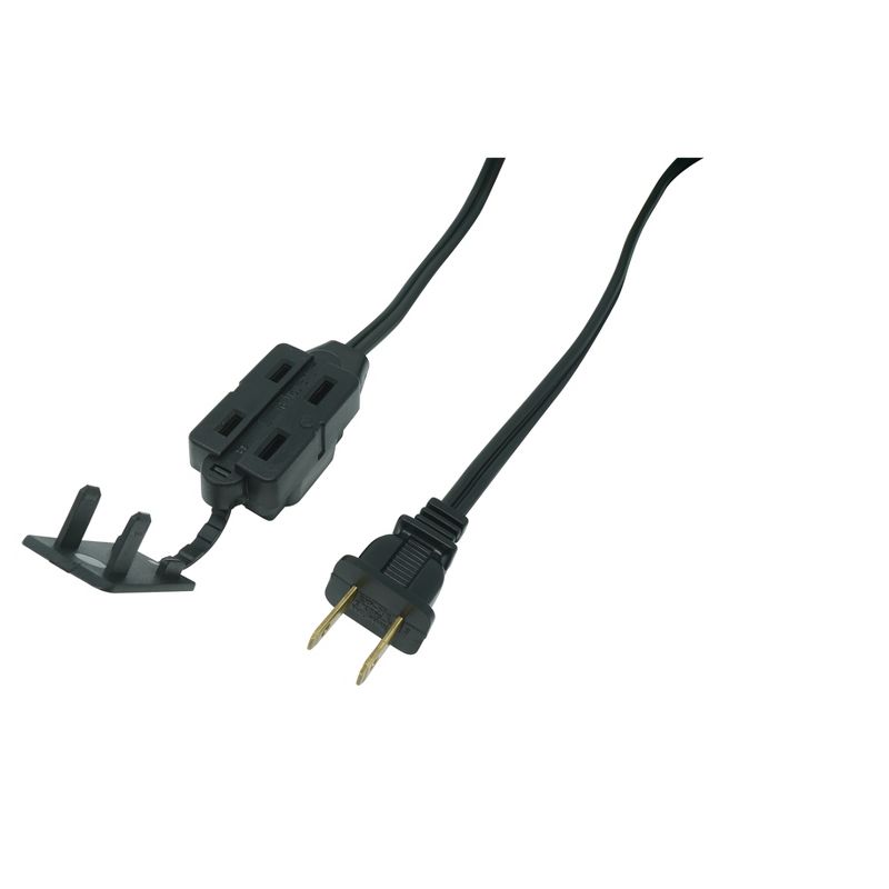 Woods 15' Indoor Extension Cord Black