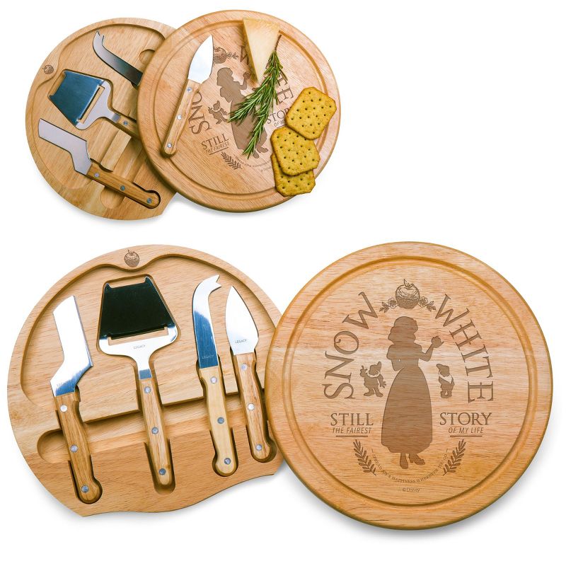 Disney Snow White Circo Wood Cheese Board with Tool Set by Picnic Time
