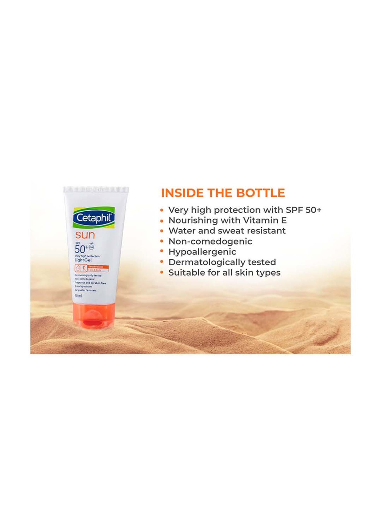 Cetaphil Sun SPF 50+ Light Gel - 50 ml