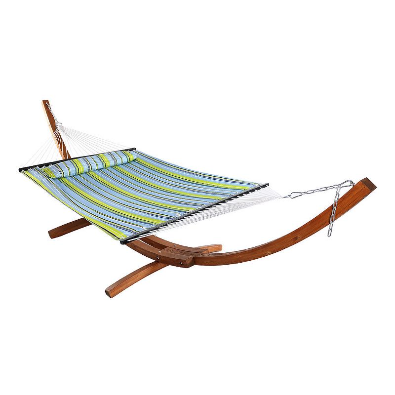 Key West Quilted Stripe Hammock - Blue