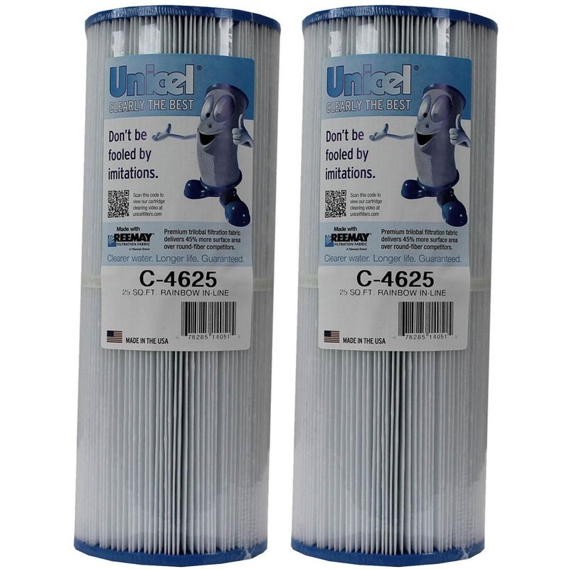 Unicel C-4625 Rainbow Pentair In-Line Replacement Spa Cleaner Filter Cartridges