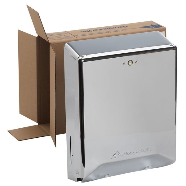 GEORGIA-PACIFIC 56620 15"H x 11-1/4"W, Multifold Dispenser, Chrome