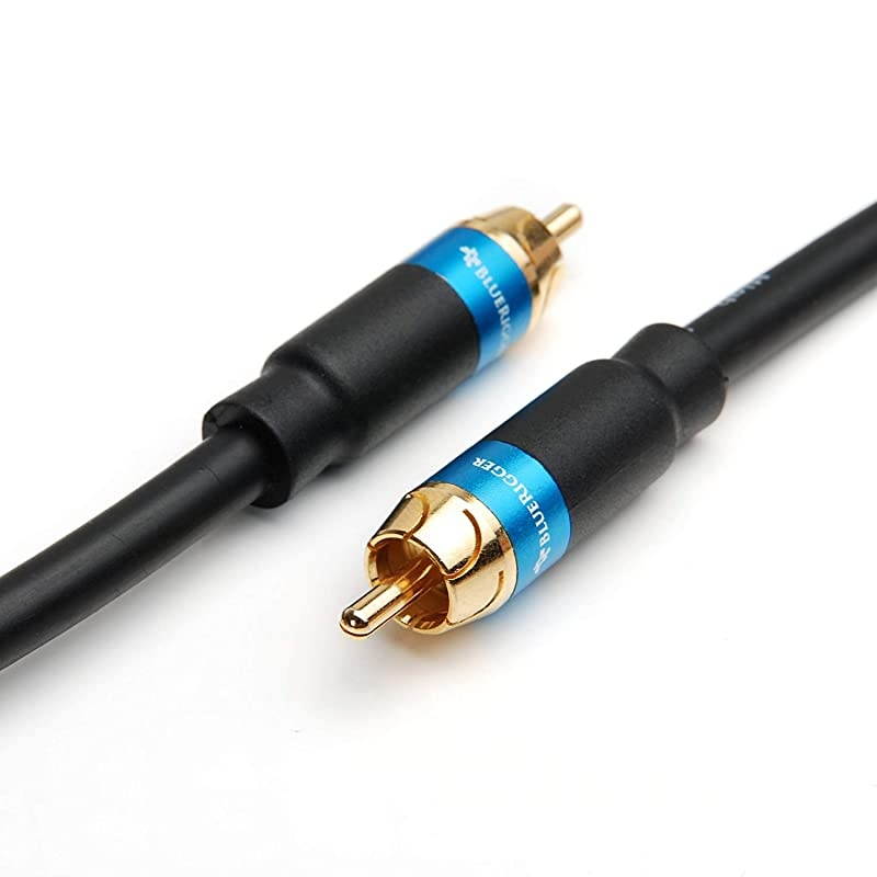 Subwoofer RCA to RCA Audio Cable 8FT Dual Shielded with Gold Plated Connectors
