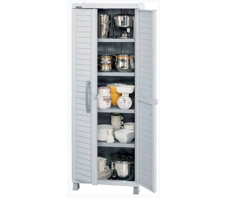 Large Storage Cabinet Light Gray - Inval