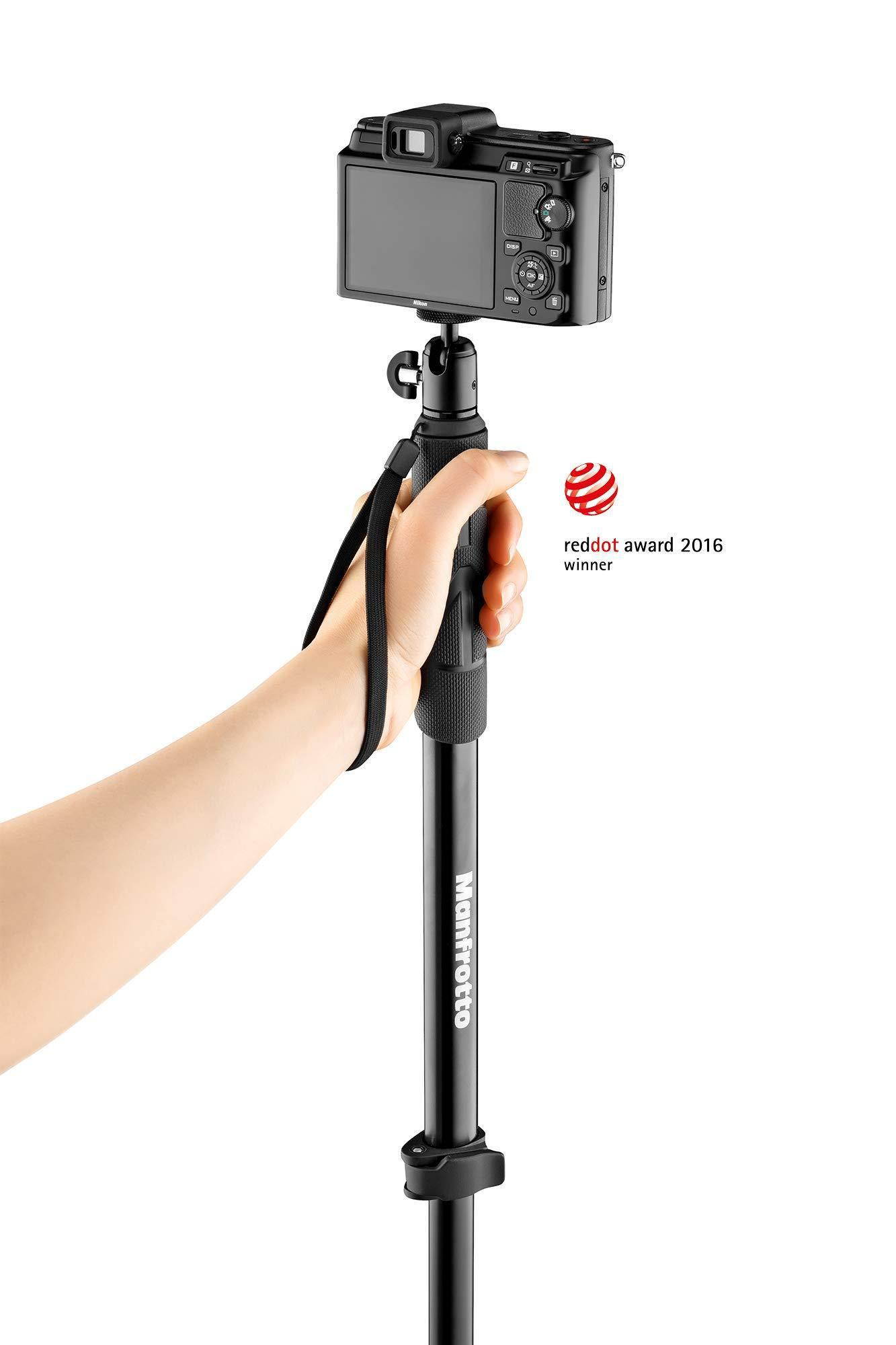 Manfrotto Compact Xtreme 2-in-1 Monopod and Pole, Black #MPCOMPACT-BK