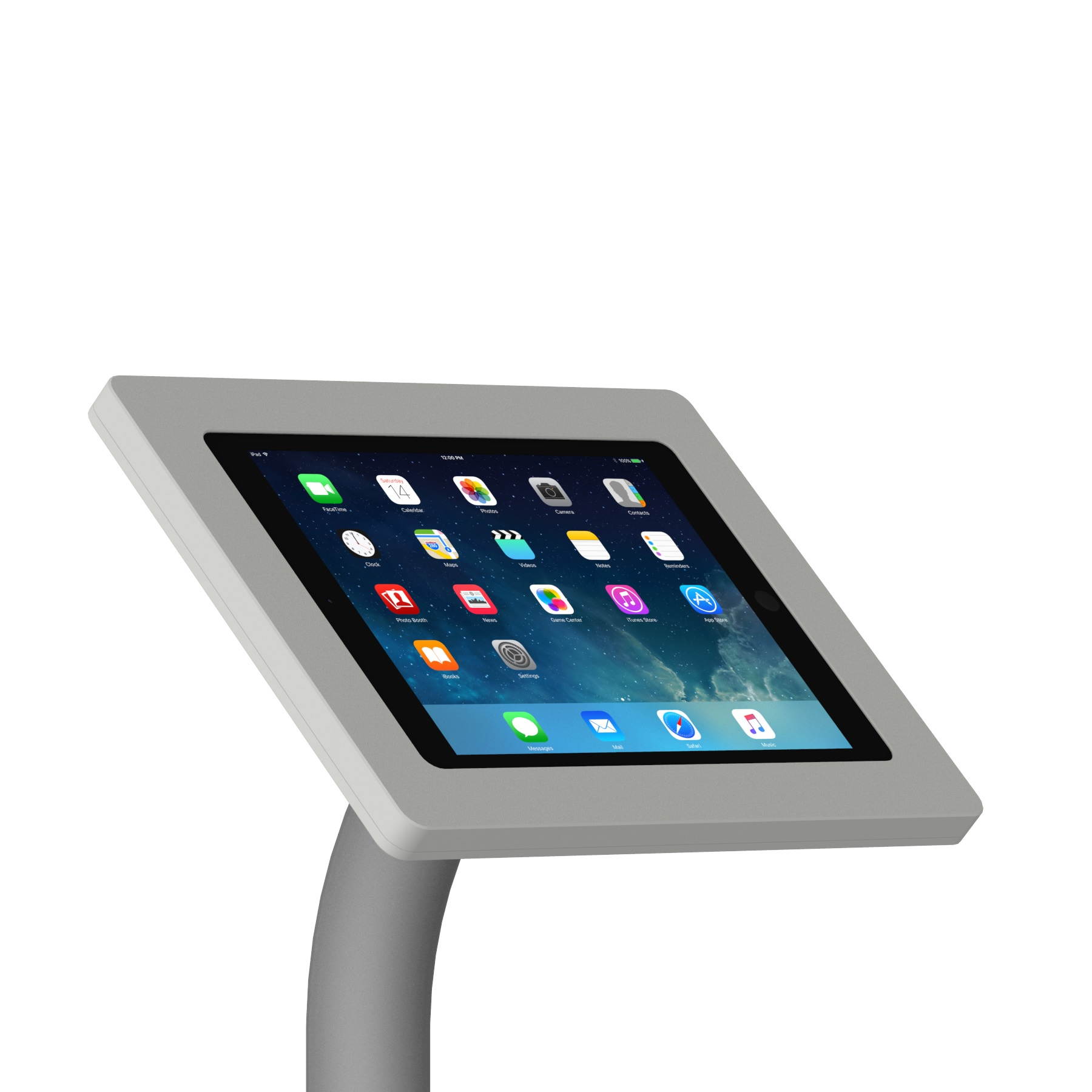 VidaMount Light Grey Enclosure and Floor Stand [Bundle] compatible with iPad 9.7 (5th / 6th Gen), Pro 9.7", Air 1/2