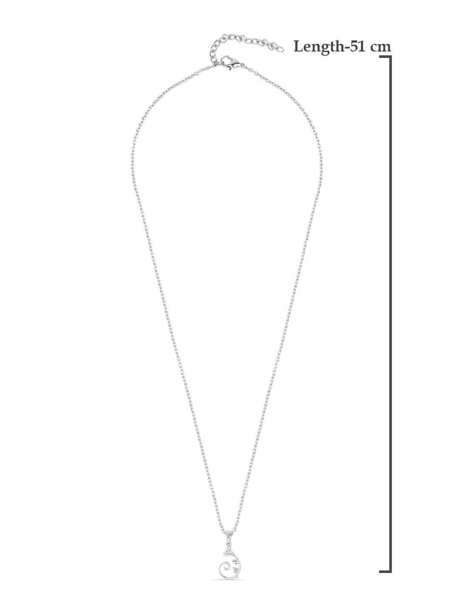 The Bro Code Silver-Plated Ganesh Pendant Necklace for Men